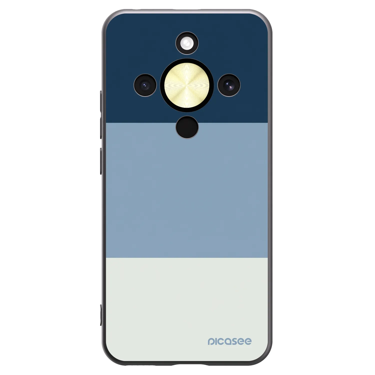 Picasee silikonový černý obal pro Honor Magic8 Lite 5G - Coastal Blue
