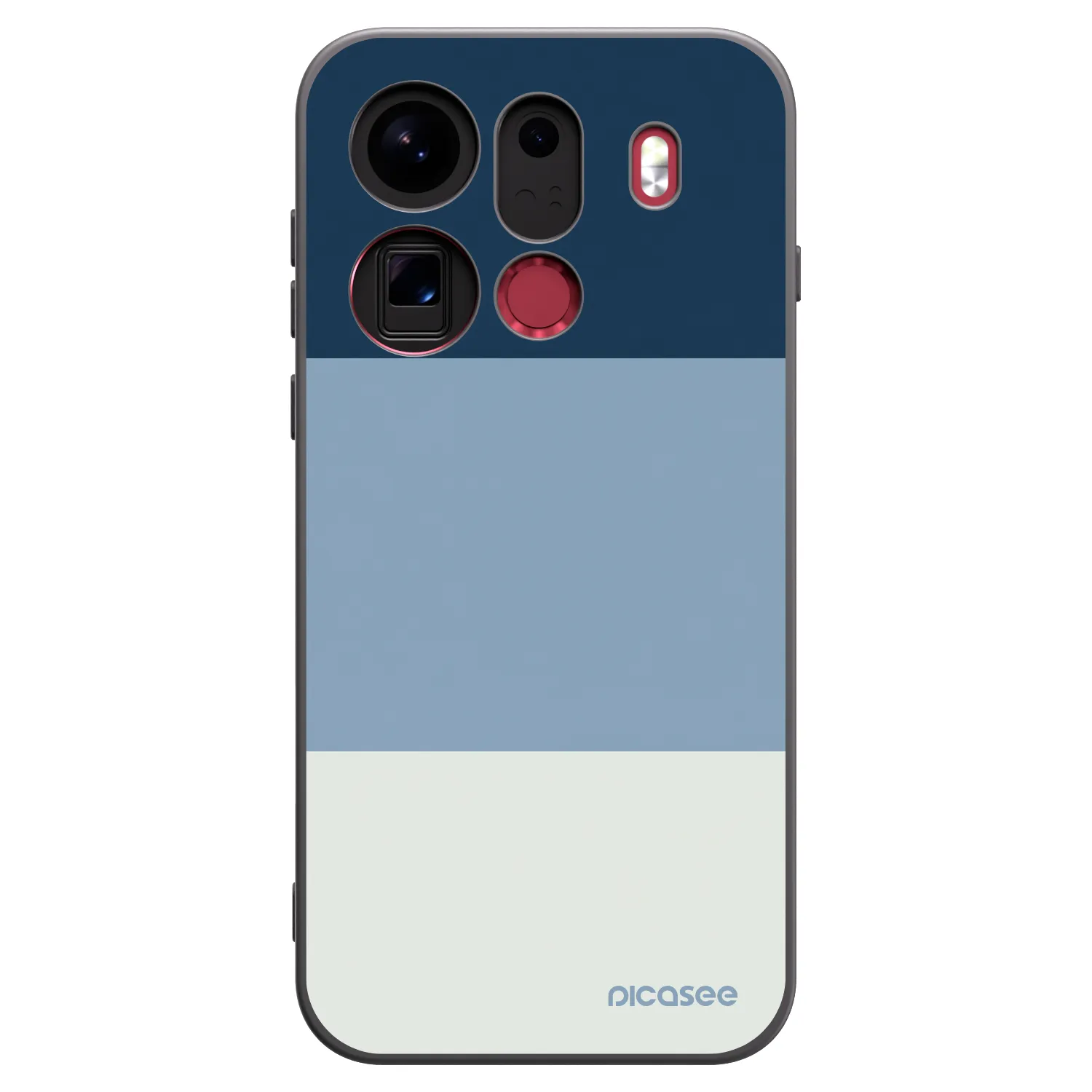 Picasee silikonový černý obal pro OPPO Find X9 Pro - Coastal Blue