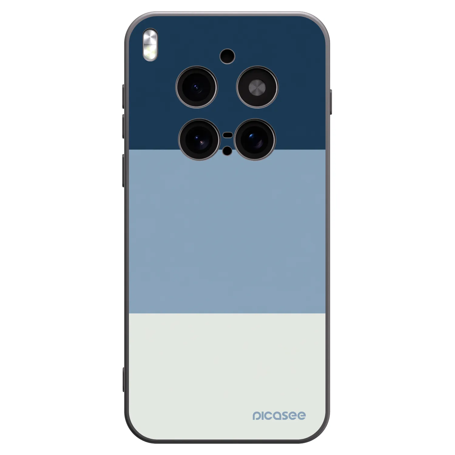 Picasee silikonový černý obal pro Vivo X300 Pro - Coastal Blue