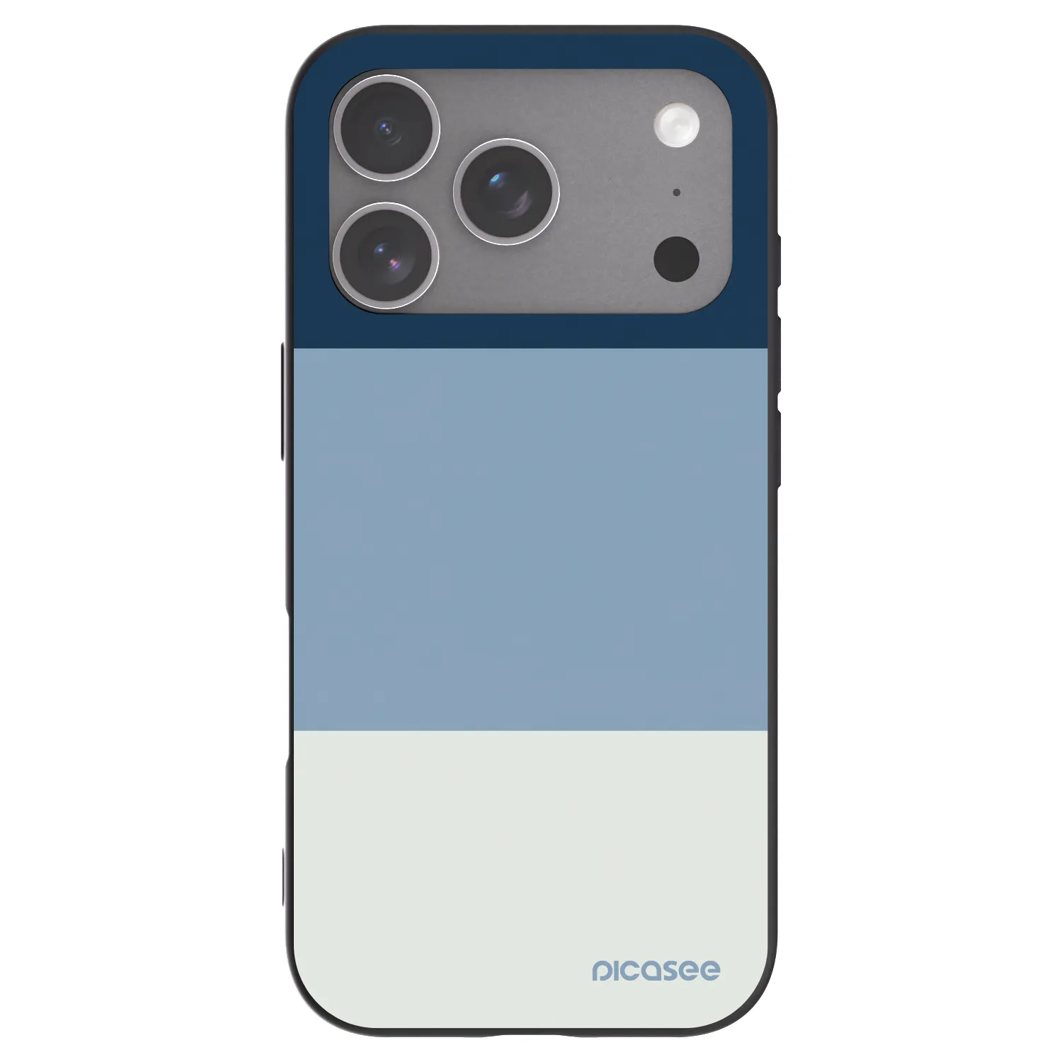 Picasee silikonový černý obal pro Apple iPhone 18 Pro - Coastal Blue