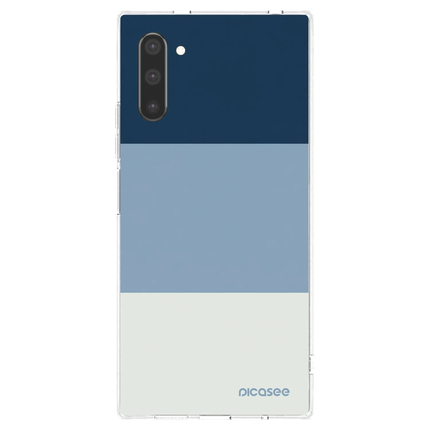 Picasee silikonový průhledný obal pro Samsung Galaxy Note 10 N970F - Coastal Blue