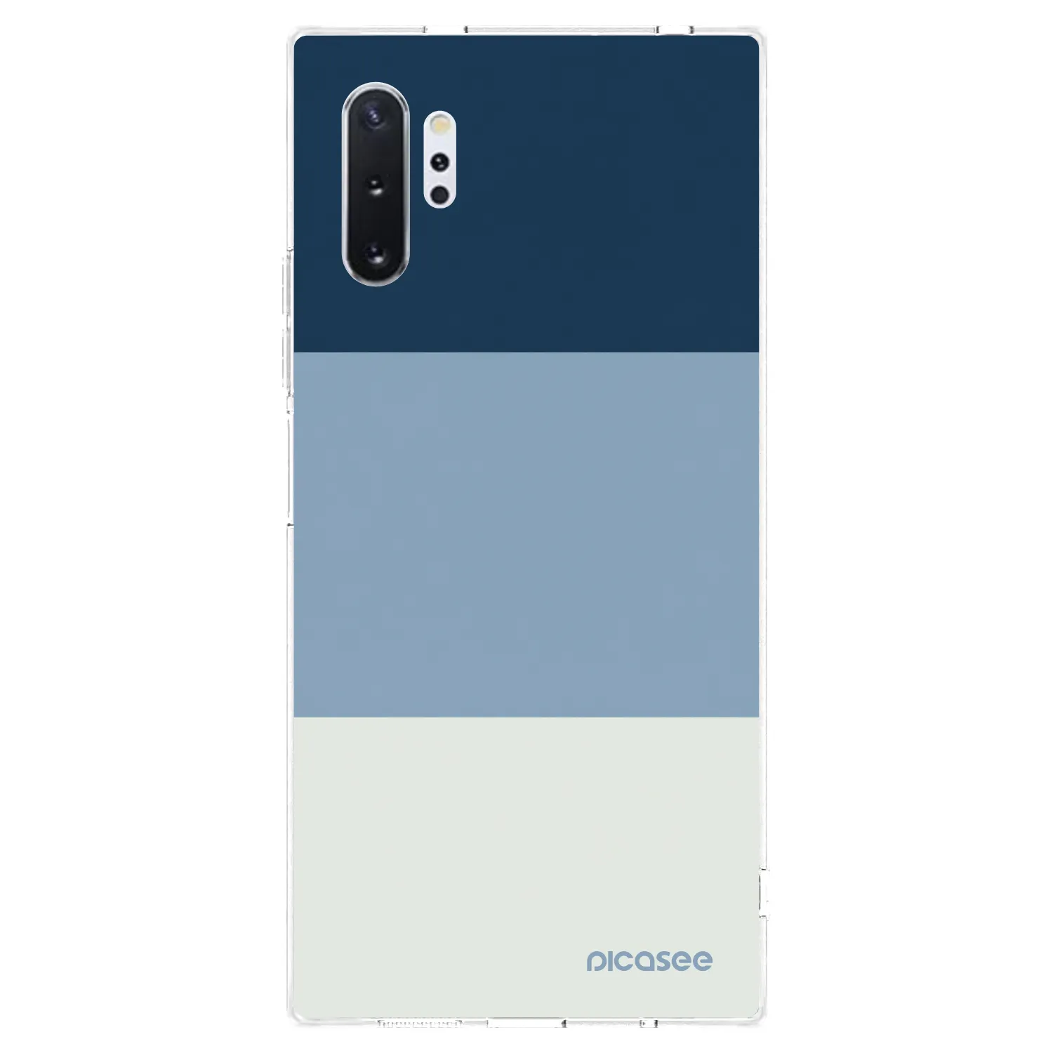 Picasee silikonový průhledný obal pro Samsung Galaxy Note 10+ N975F - Coastal Blue