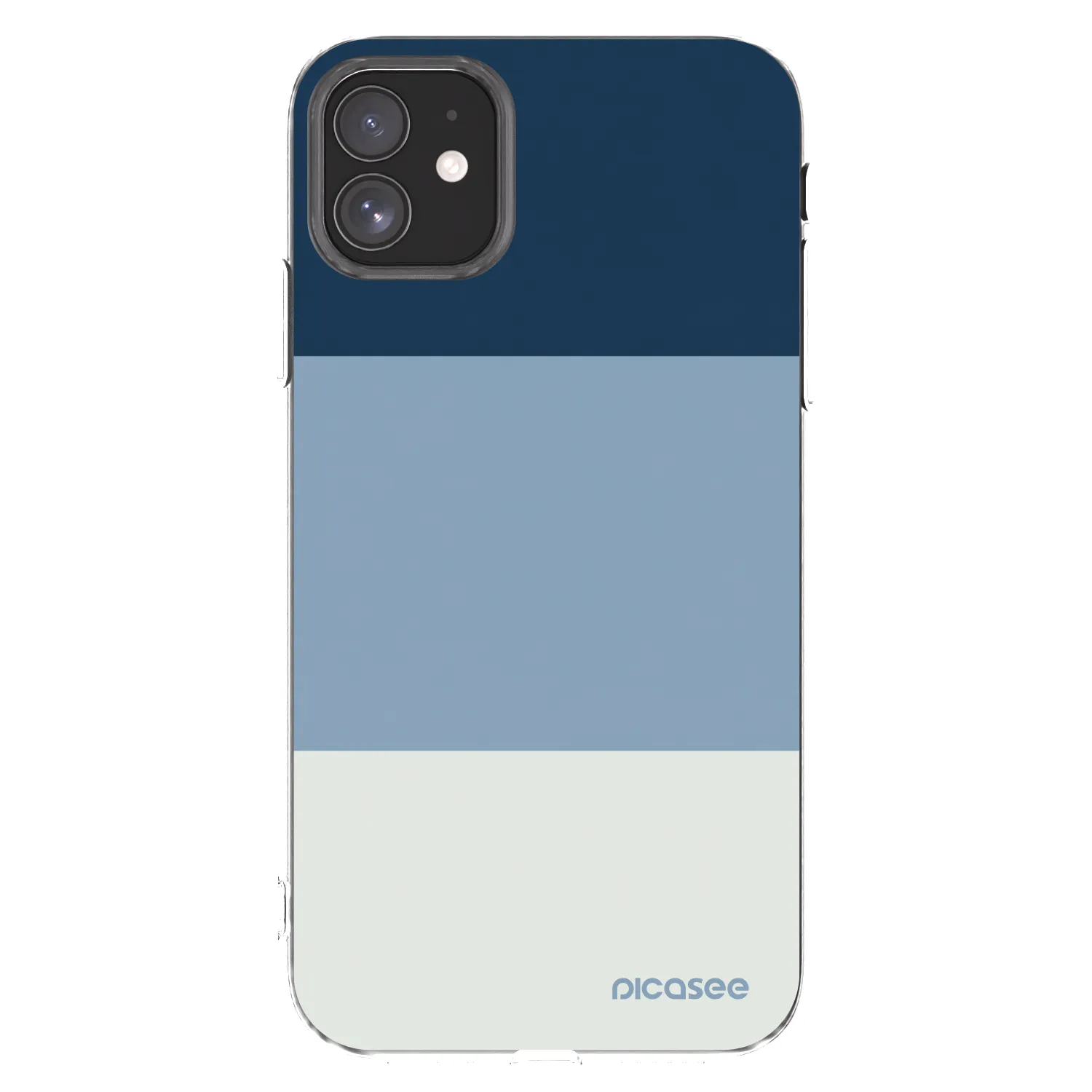 Picasee silikonový průhledný obal pro Apple iPhone 11 - Coastal Blue
