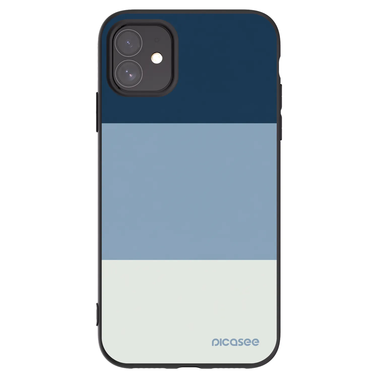 Picasee silikonový černý obal pro Apple iPhone 11 - Coastal Blue