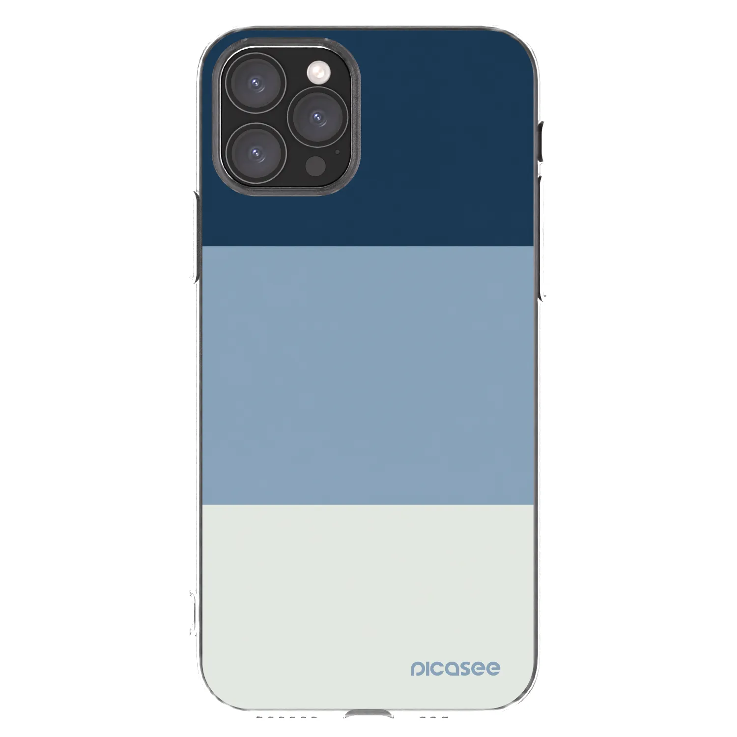 Picasee silikonový průhledný obal pro Apple iPhone 11 Pro - Coastal Blue