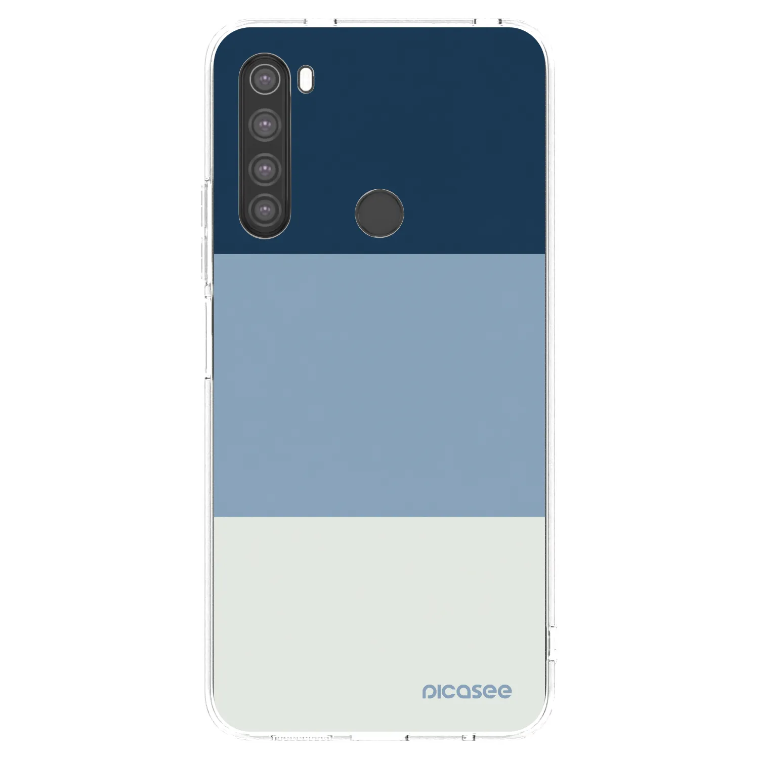 Picasee silikonový průhledný obal pro Xiaomi Redmi Note 8 - Coastal Blue