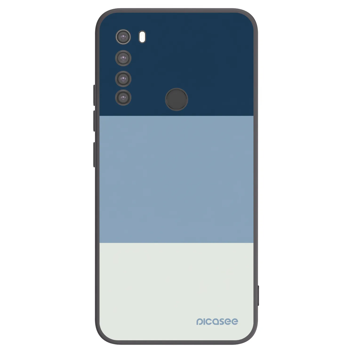 Picasee silikonový černý obal pro Xiaomi Redmi Note 8 - Coastal Blue