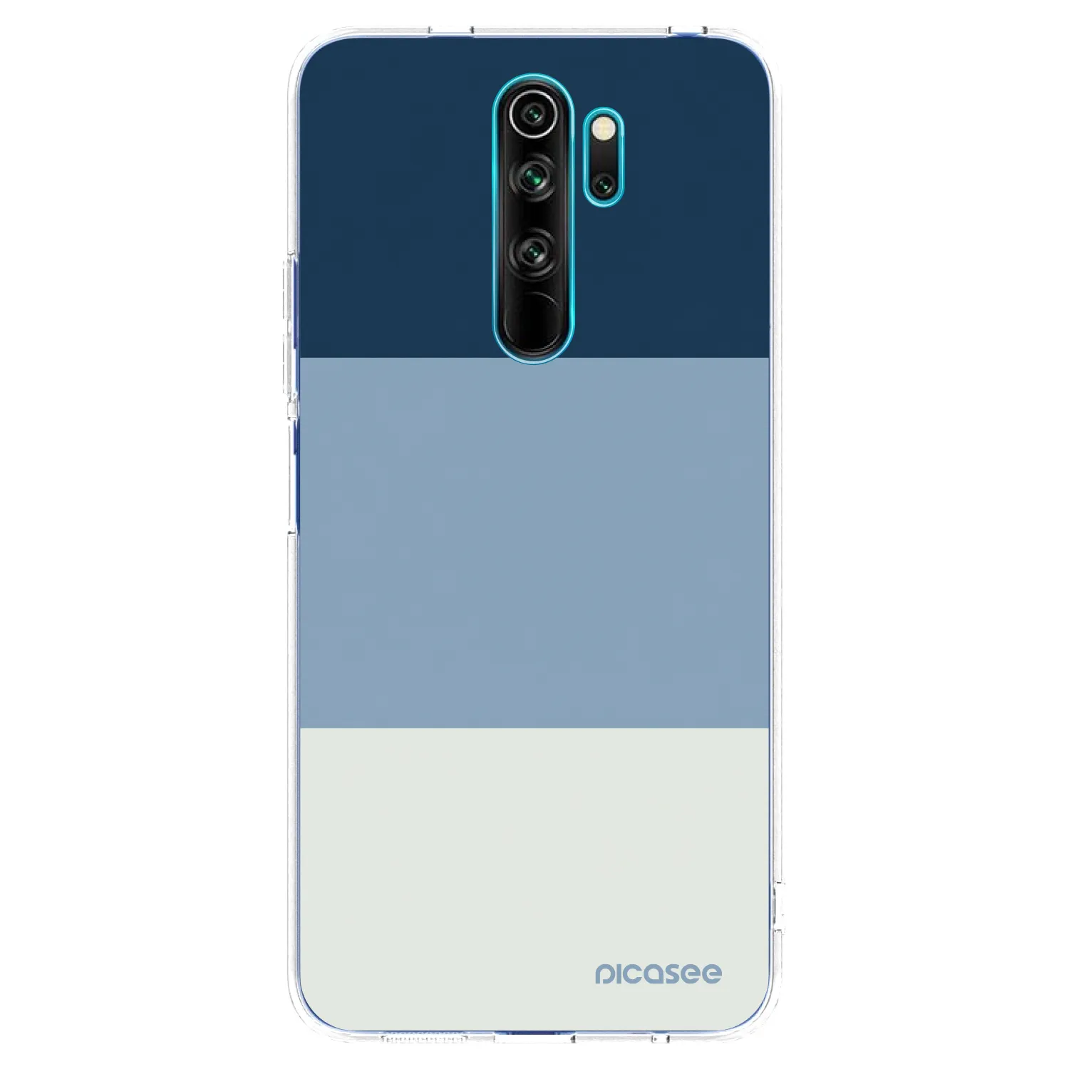 Picasee silikonový průhledný obal pro Xiaomi Redmi Note 8 Pro - Coastal Blue