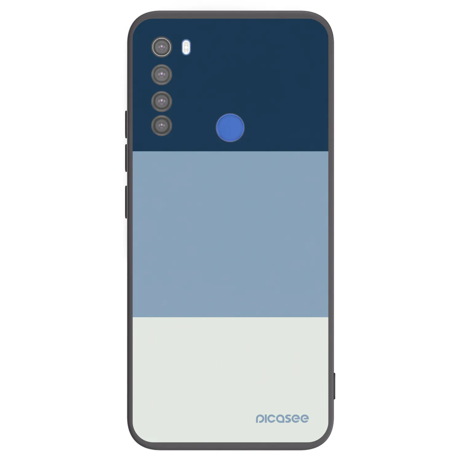 Picasee silikonový černý obal pro Xiaomi Redmi Note 8T - Coastal Blue