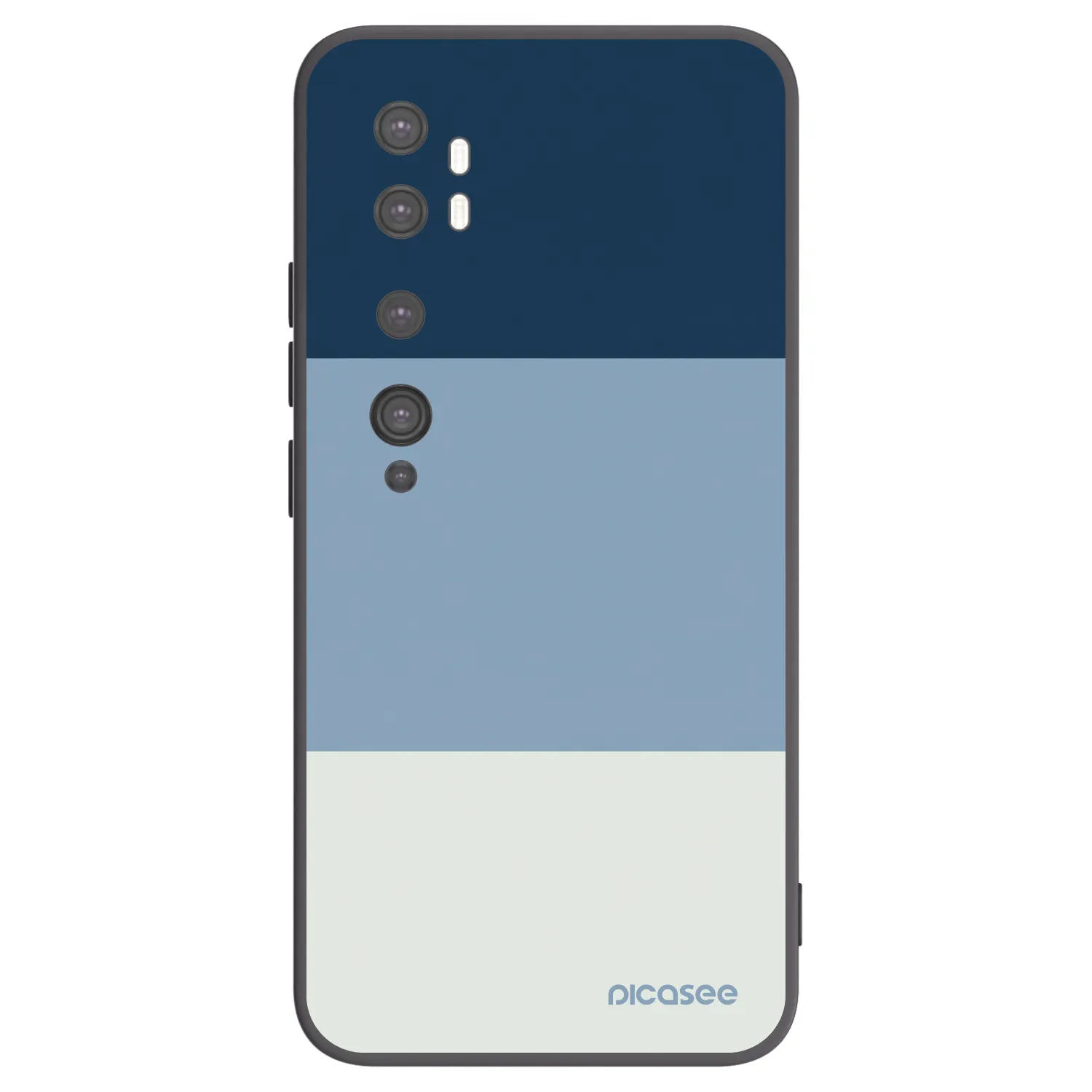 Picasee silikonový černý obal pro Xiaomi Mi Note 10 (Pro) - Coastal Blue