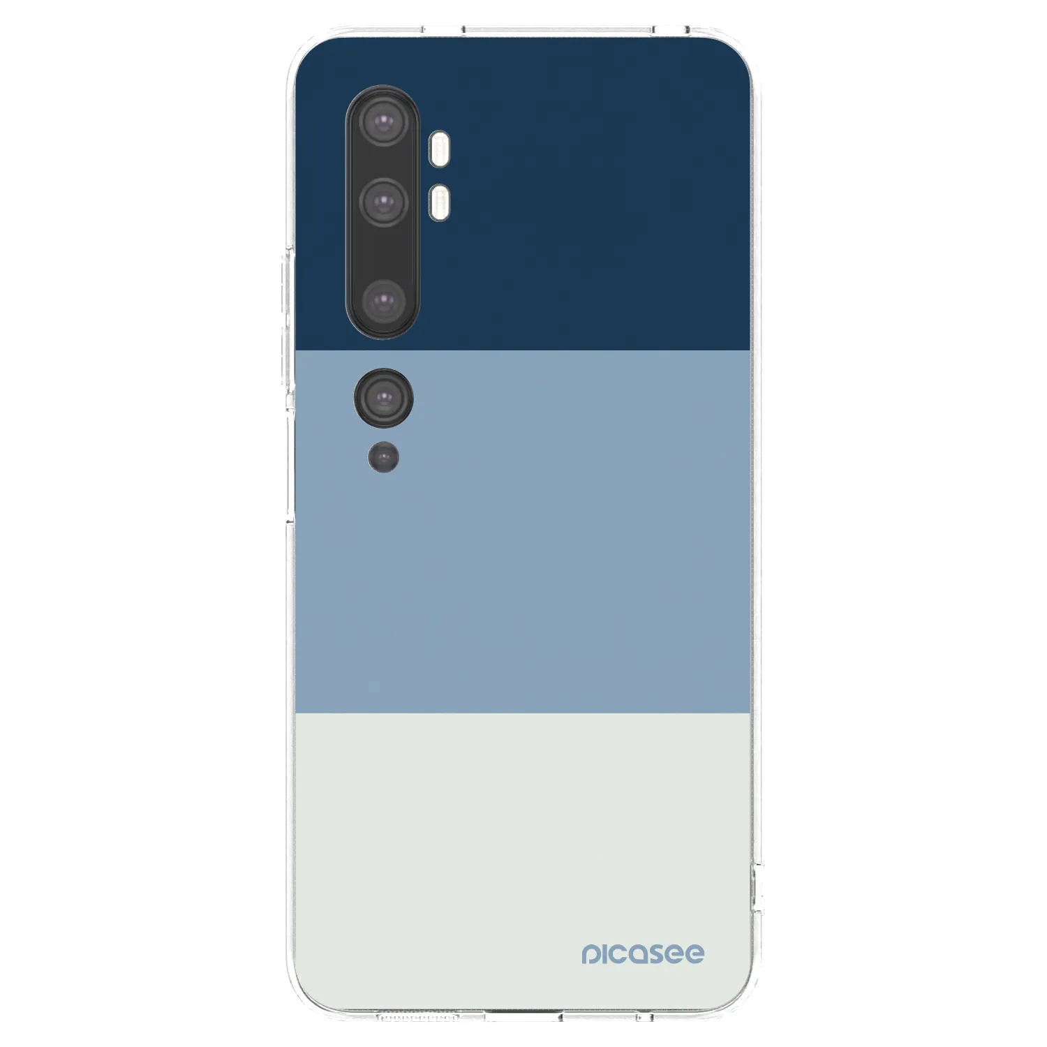 Picasee silikonový průhledný obal pro Xiaomi Mi Note 10 (Pro) - Coastal Blue