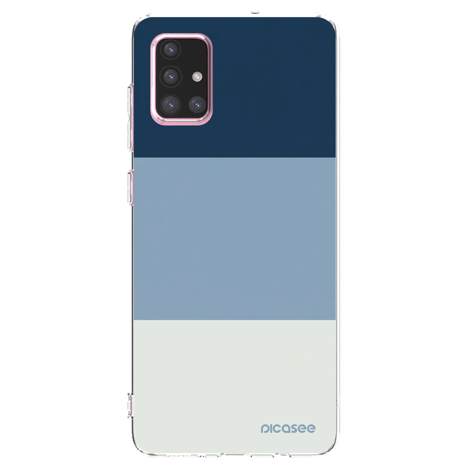 Picasee silikonový průhledný obal pro Samsung Galaxy A71 A715F - Coastal Blue