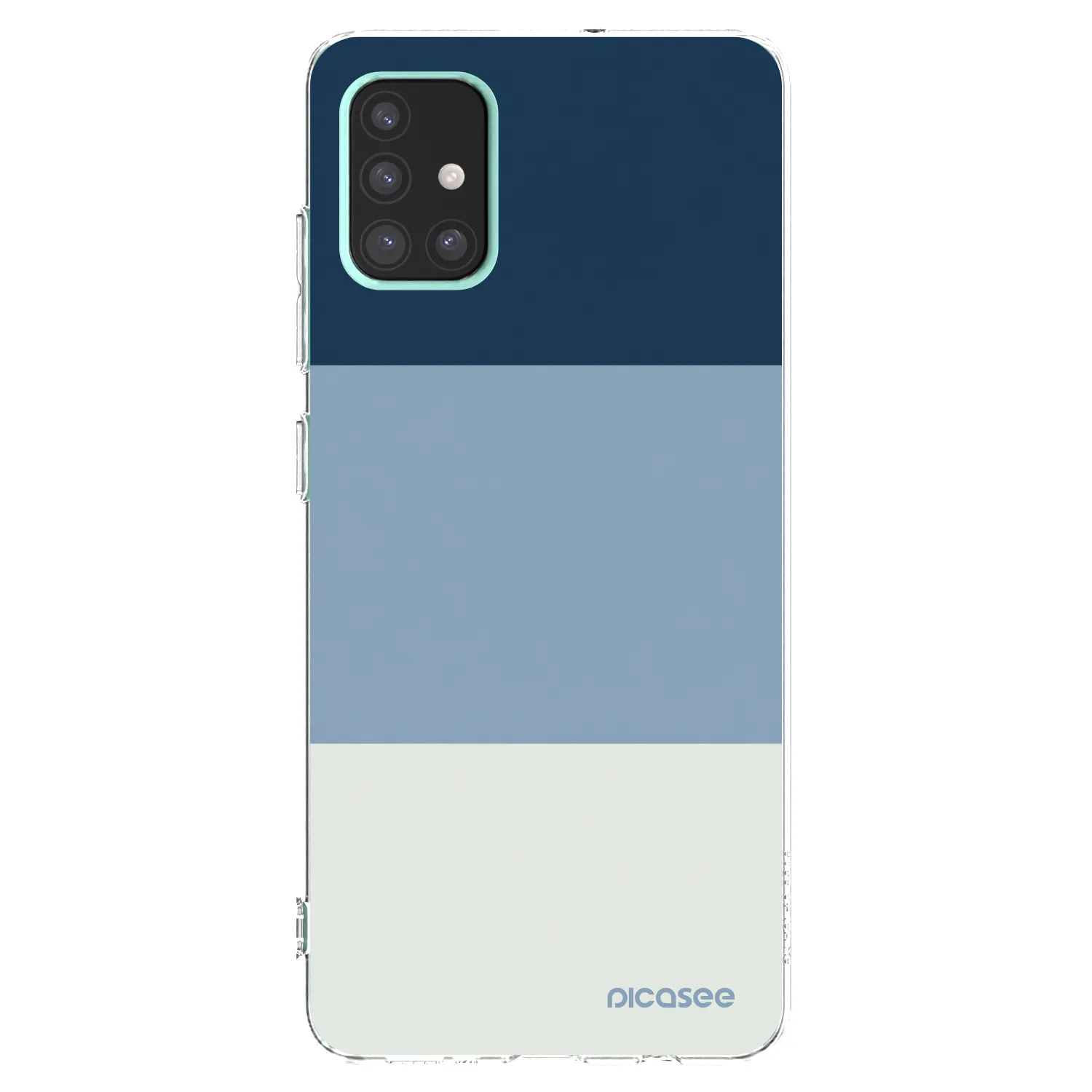 Picasee silikonový průhledný obal pro Samsung Galaxy A51 A515F - Coastal Blue