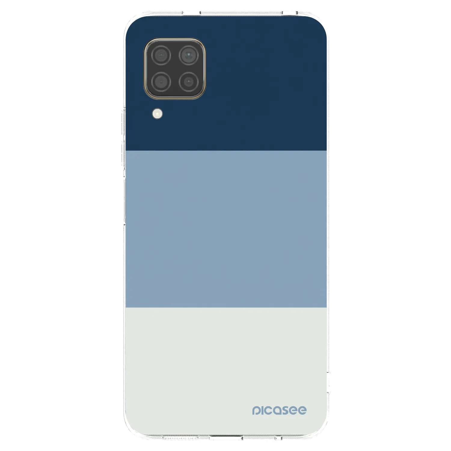 Picasee silikonový průhledný obal pro Huawei P40 Lite - Coastal Blue