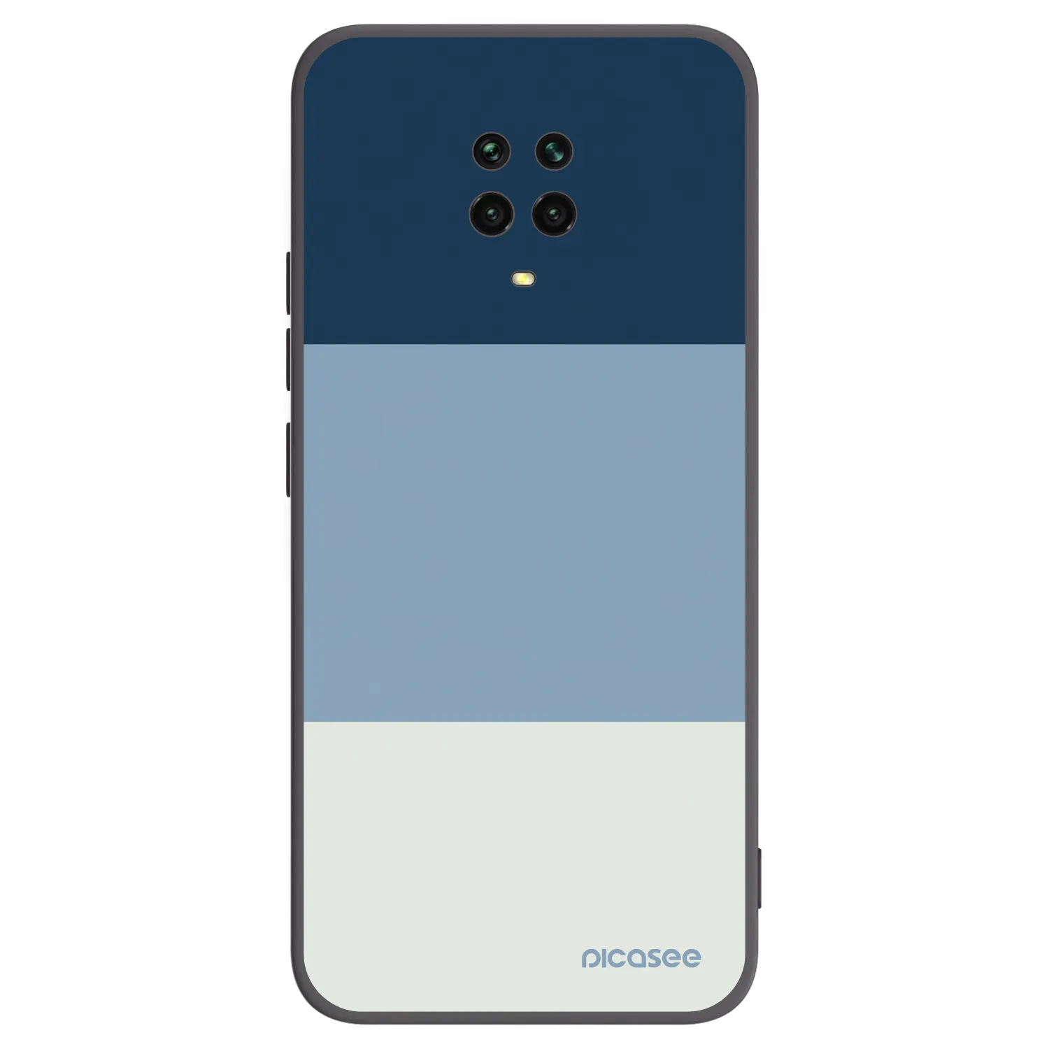 Picasee silikonový černý obal pro Xiaomi Redmi Note 9 Pro - Coastal Blue