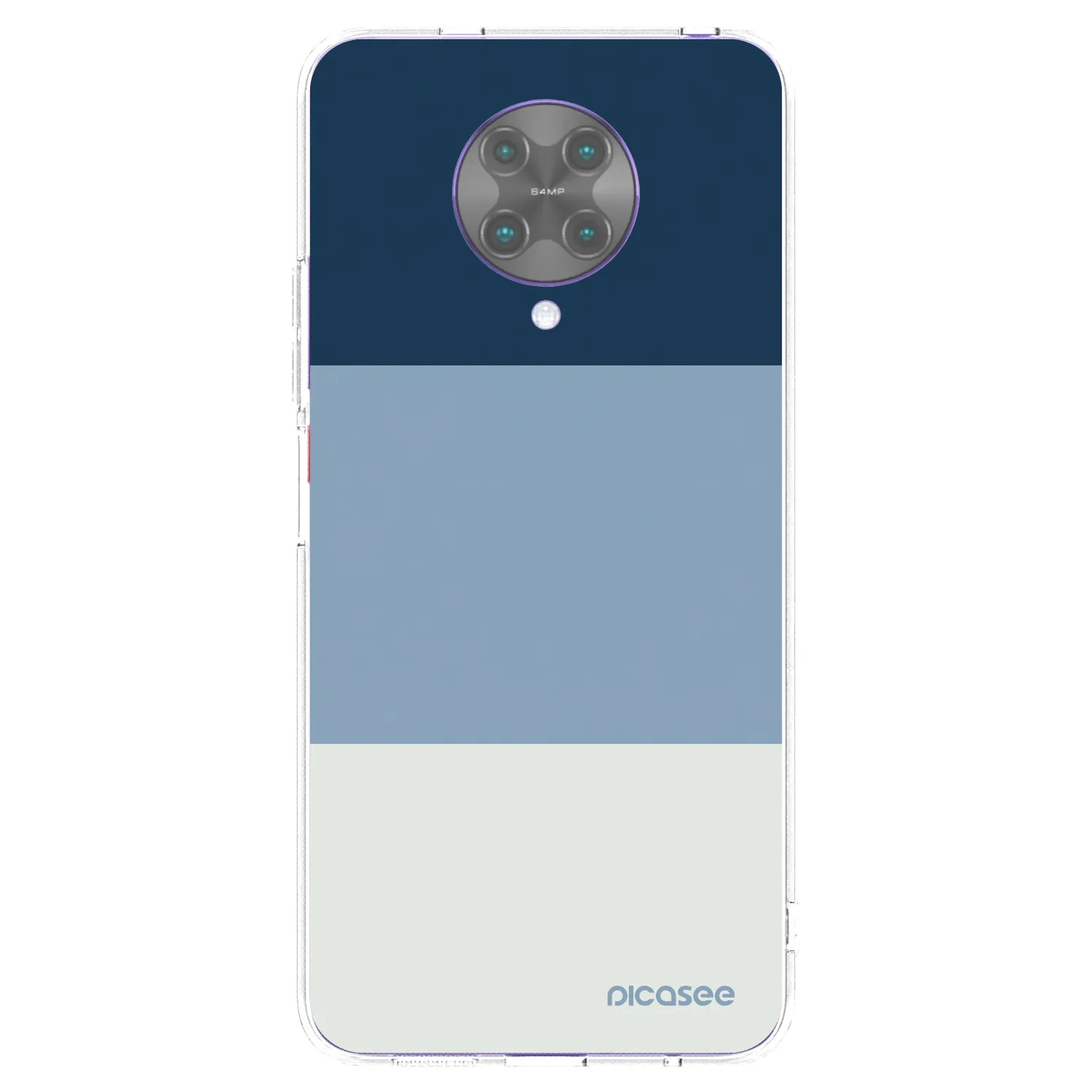 Picasee silikonový průhledný obal pro Xiaomi Poco F2 Pro - Coastal Blue