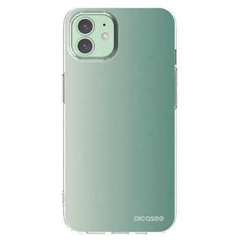 Picasee silikonový průhledný obal pro Apple iPhone 12 - Misty Sage