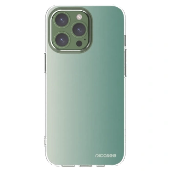 Picasee silikonový průhledný obal pro Apple iPhone 13 Pro - Misty Sage
