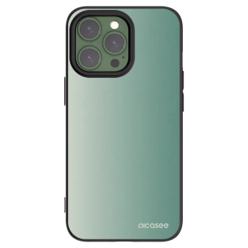 Picasee silikonový černý obal pro Apple iPhone 13 Pro - Misty Sage