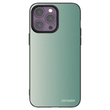 Picasee silikonový černý obal pro Apple iPhone 14 Pro Max - Misty Sage