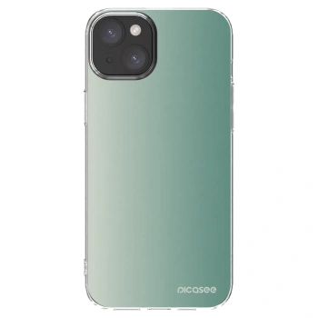 Picasee silikonový průhledný obal pro Apple iPhone 15 Plus - Misty Sage