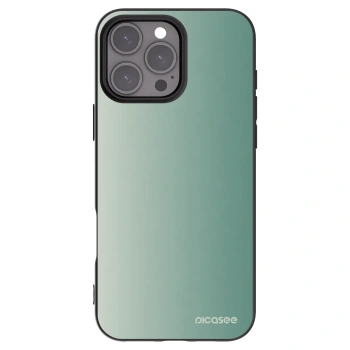 Picasee silikonový černý obal pro Apple iPhone 16 Pro Max - Misty Sage