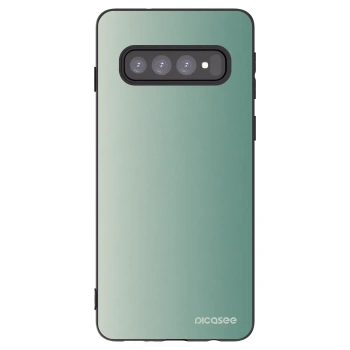 Picasee silikonový černý obal pro Samsung Galaxy S10 G973 - Misty Sage