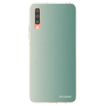 Picasee silikonový průhledný obal pro Samsung Galaxy A70 A705F - Misty Sage