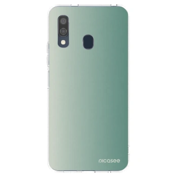 Picasee silikonový průhledný obal pro Samsung Galaxy A40 A405F - Misty Sage