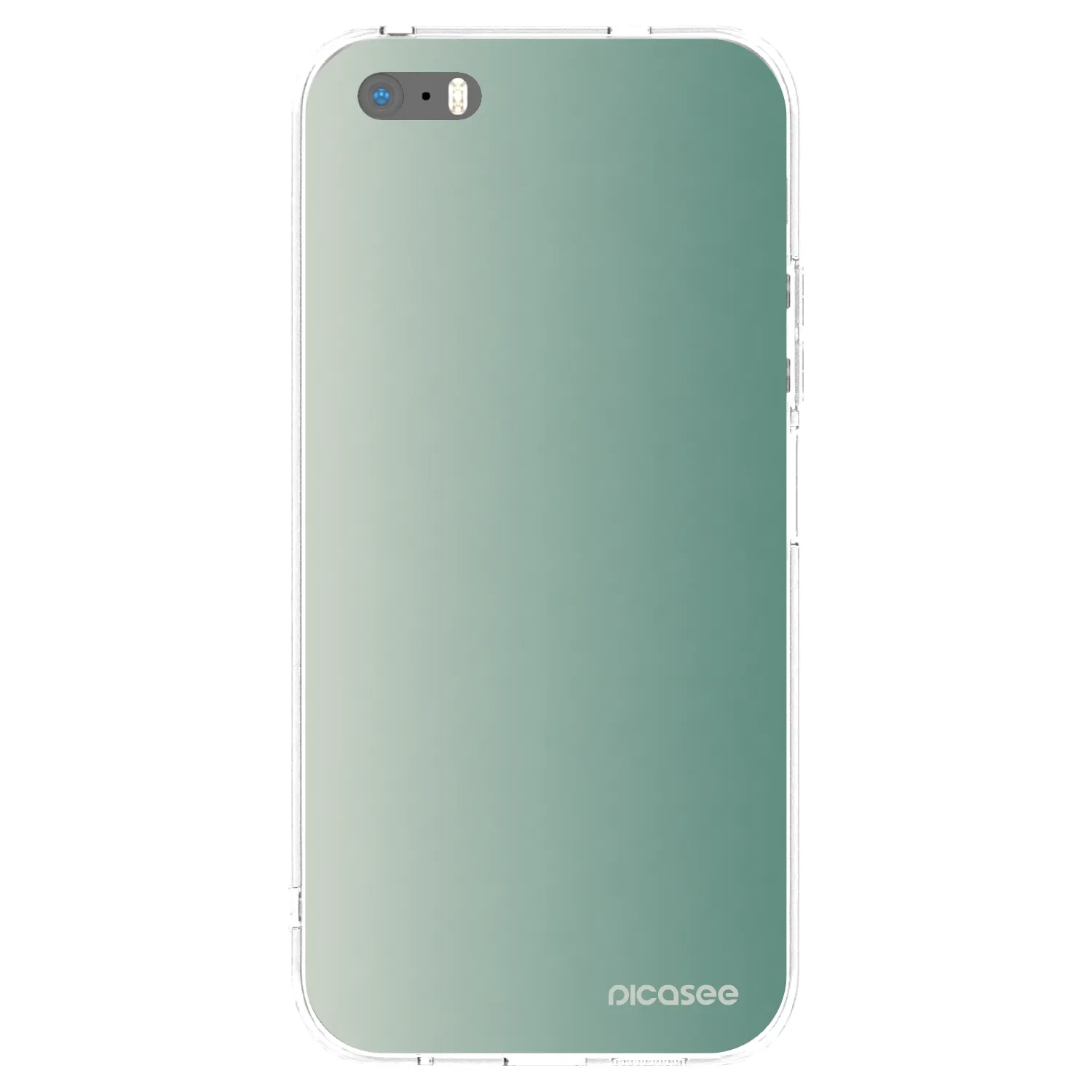 Picasee silikonový průhledný obal pro Apple iPhone 5/5S/SE - Misty Sage