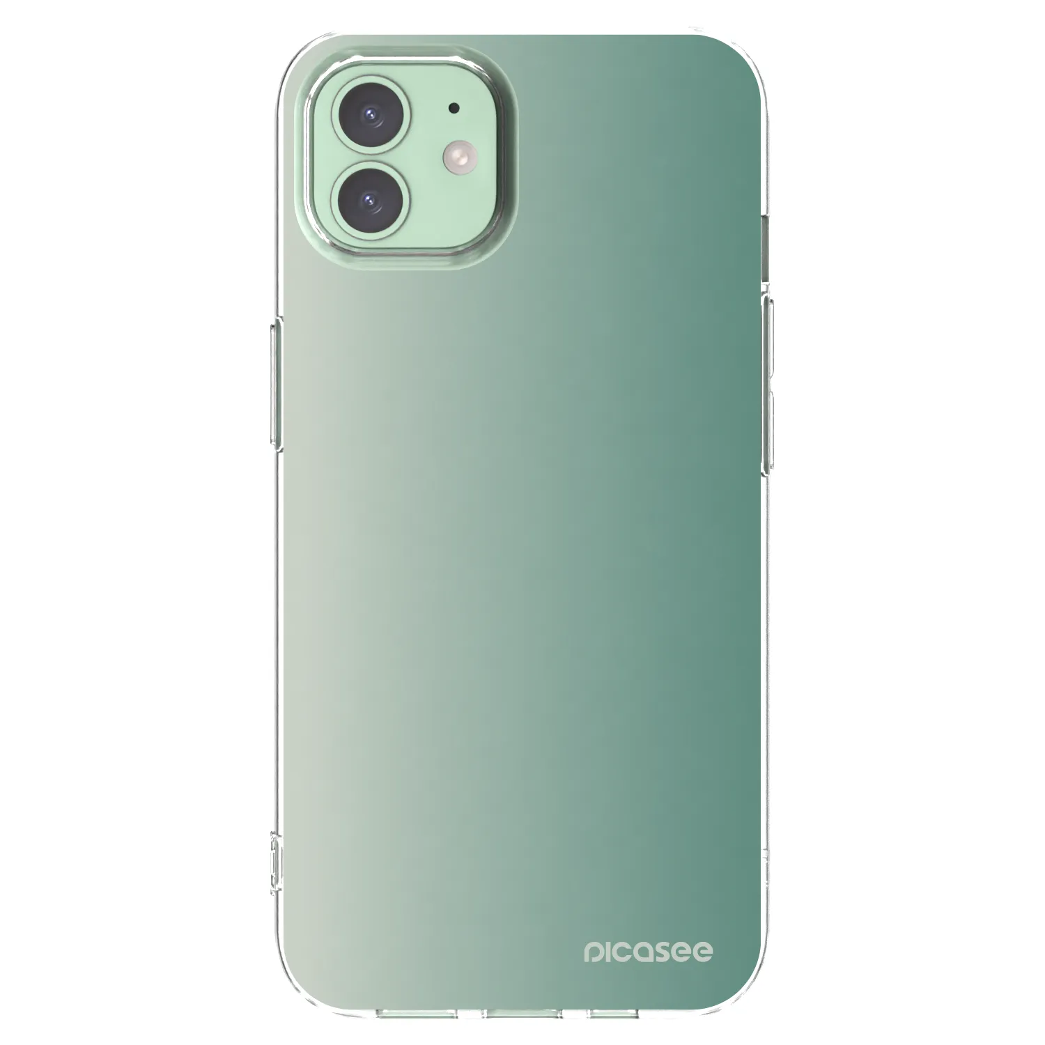 Picasee silikonový průhledný obal pro Apple iPhone 12 - Misty Sage