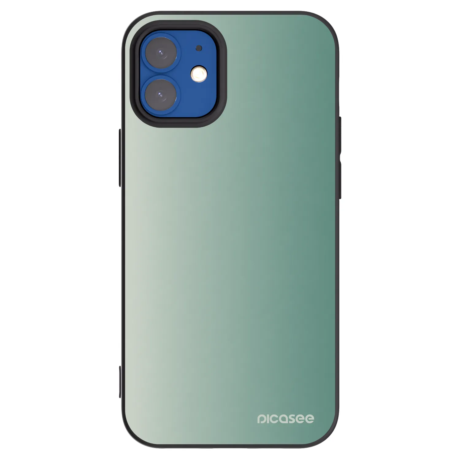 Picasee silikonový černý obal pro Apple iPhone 12 mini - Misty Sage