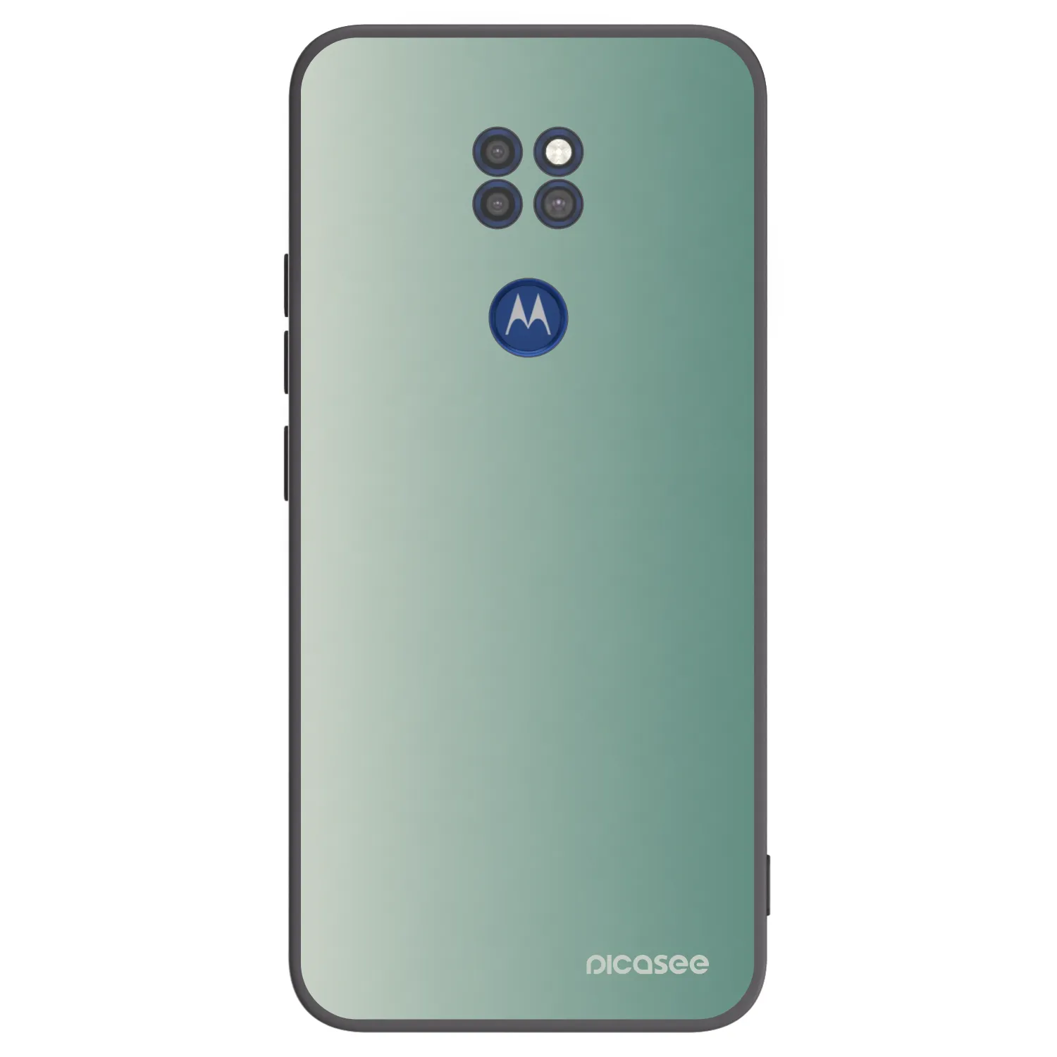 Picasee silikonový černý obal pro Motorola Moto G9 Play - Misty Sage