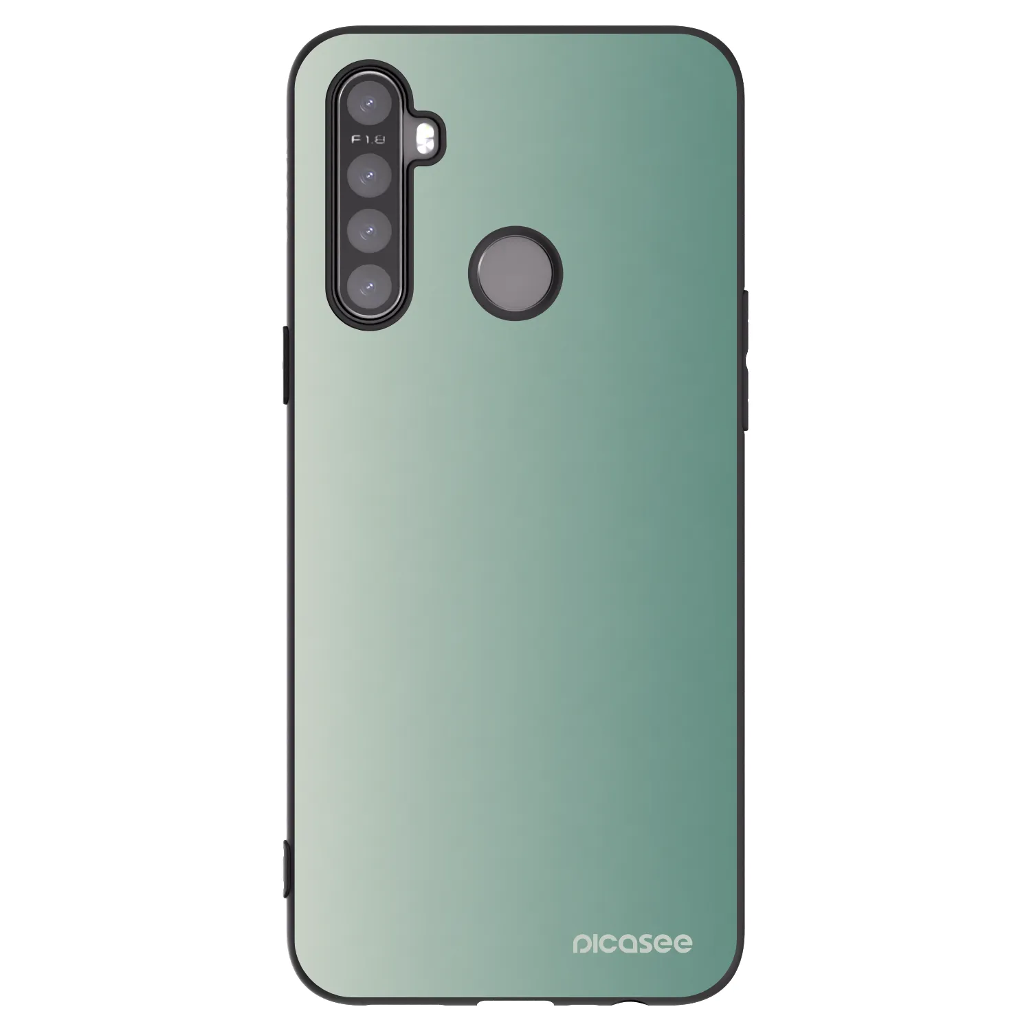 Picasee silikonový černý obal pro Realme 5 - Misty Sage
