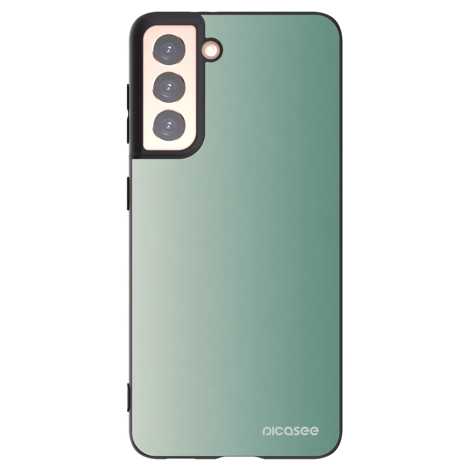 Picasee silikonový černý obal pro Samsung Galaxy S21 5G G991B - Misty Sage
