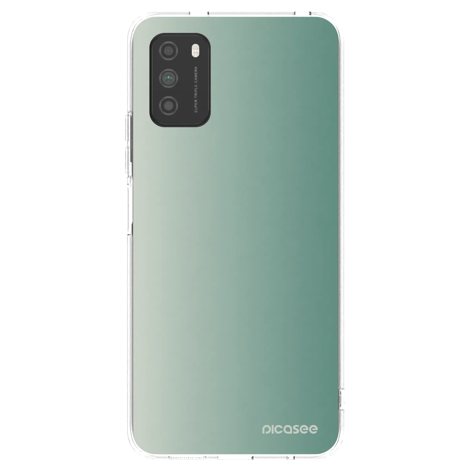 Picasee silikonový průhledný obal pro Xiaomi Poco M3 - Misty Sage