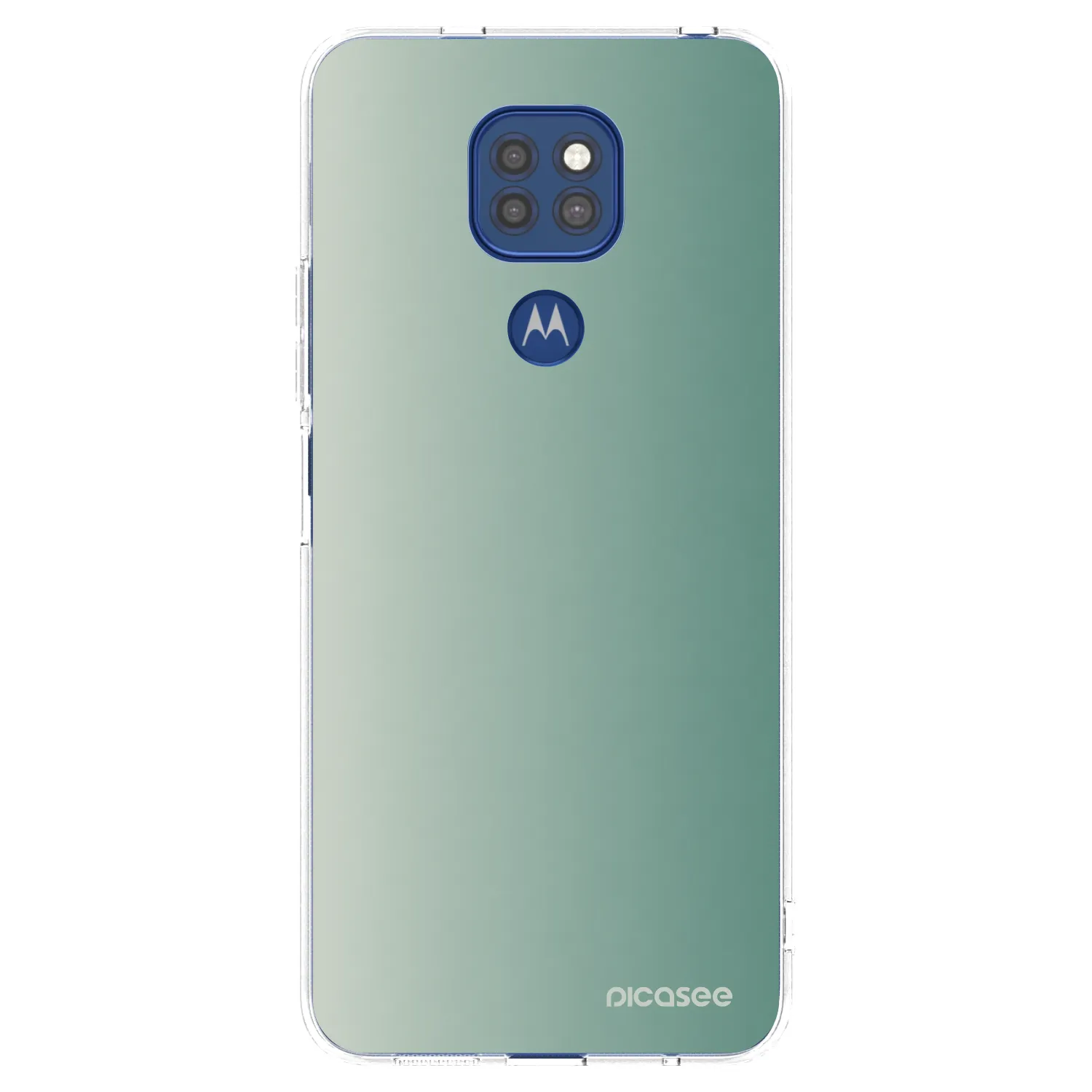 Picasee silikonový průhledný obal pro Motorola Moto G9 Play - Misty Sage