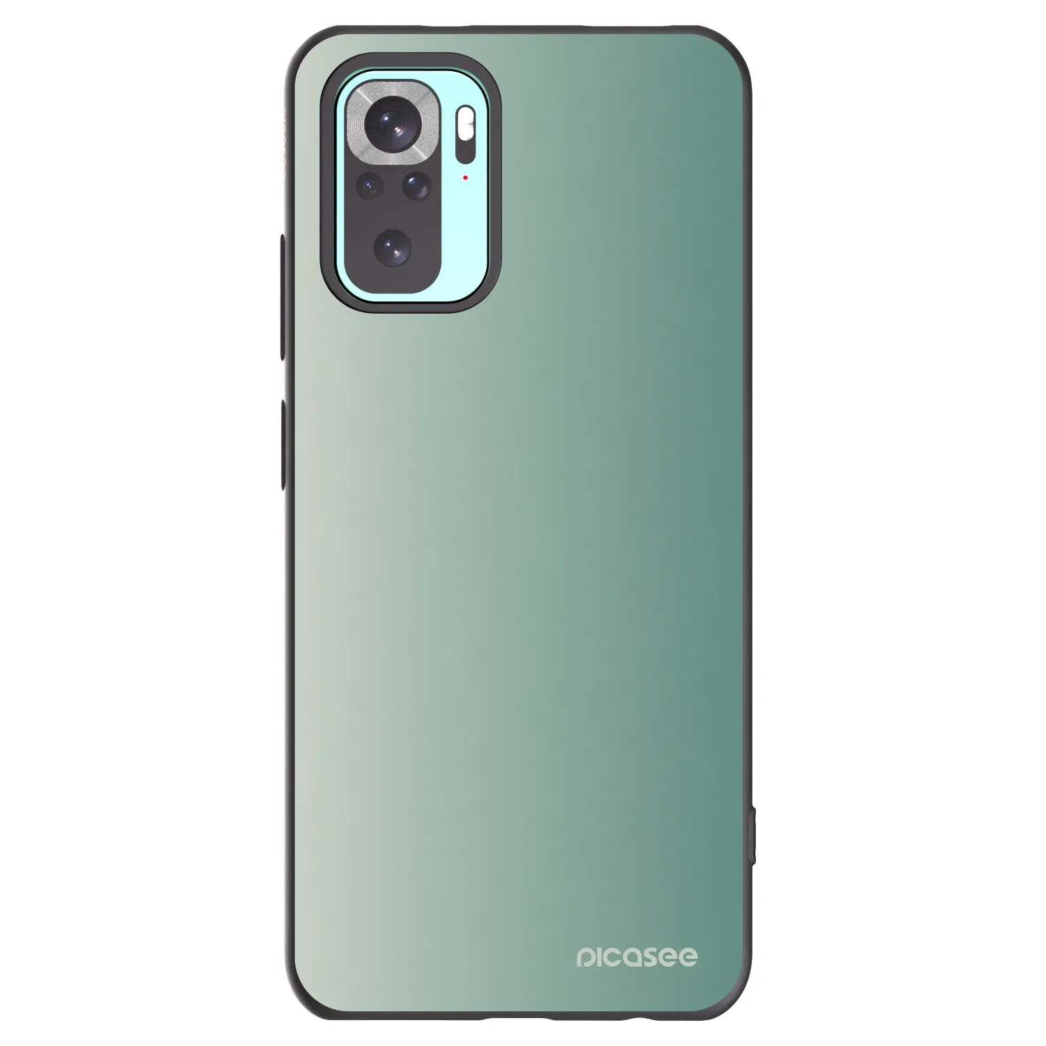 Picasee silikonový černý obal pro Xiaomi Redmi Note 10 Pro - Misty Sage