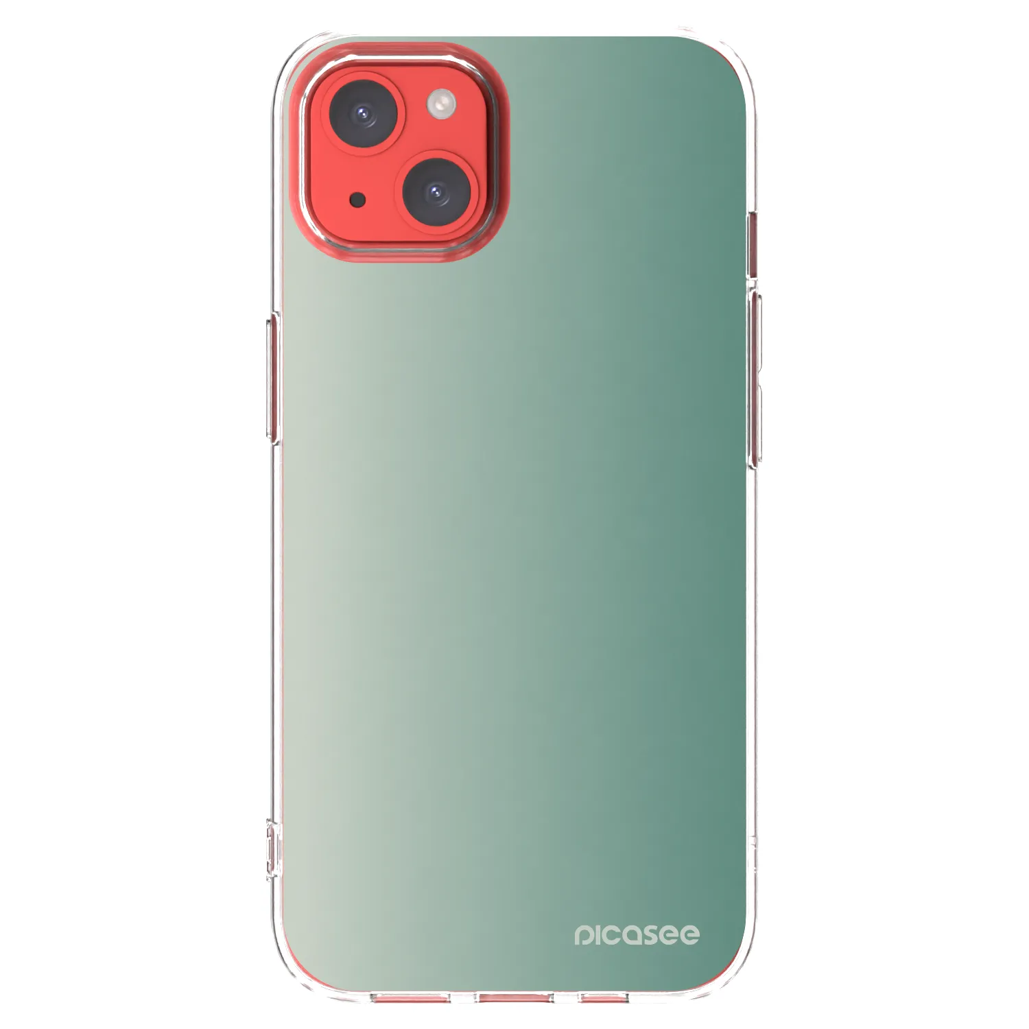 Picasee silikonový průhledný obal pro Apple iPhone 13 - Misty Sage