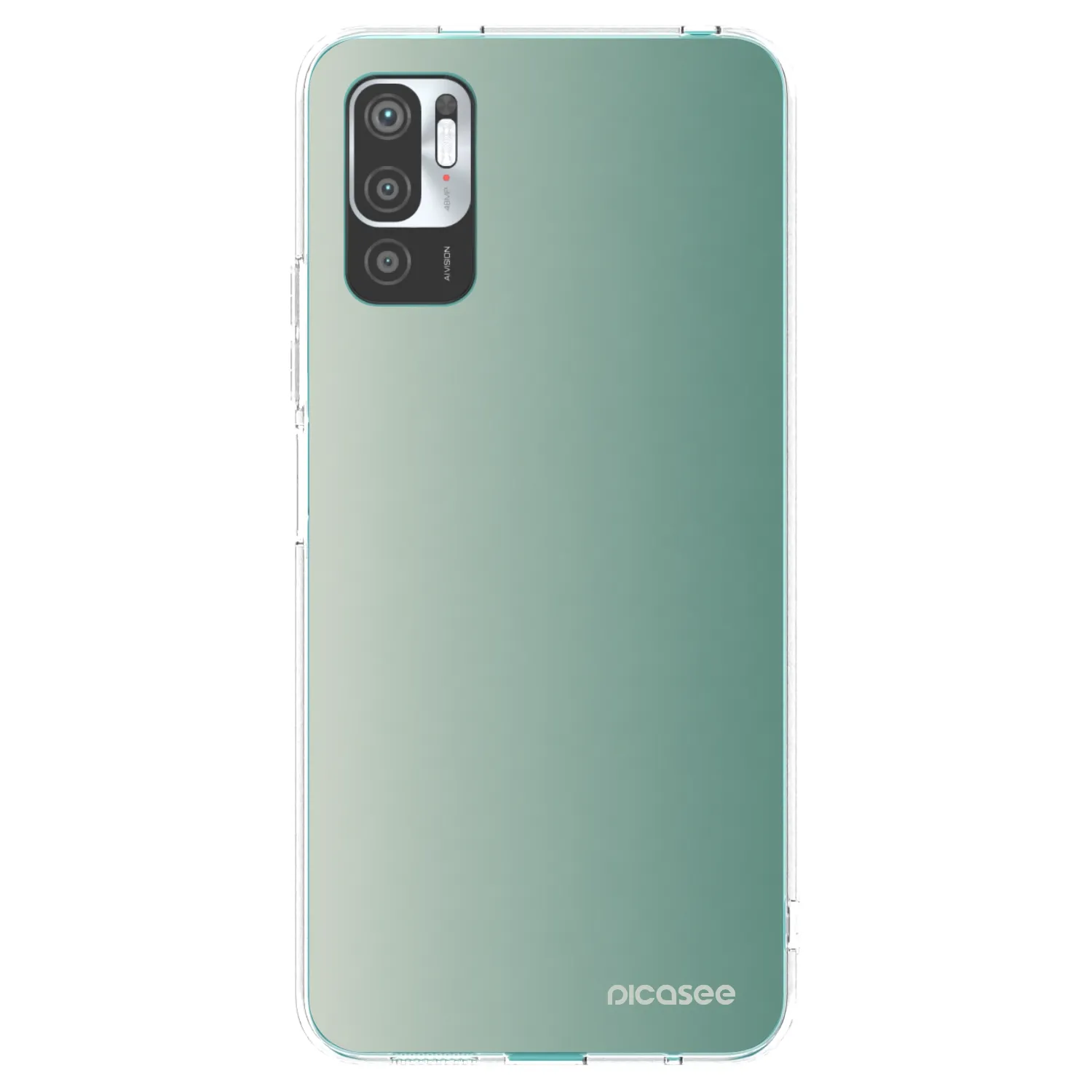 Picasee silikonový průhledný obal pro Xiaomi Redmi Note 10 5G - Misty Sage