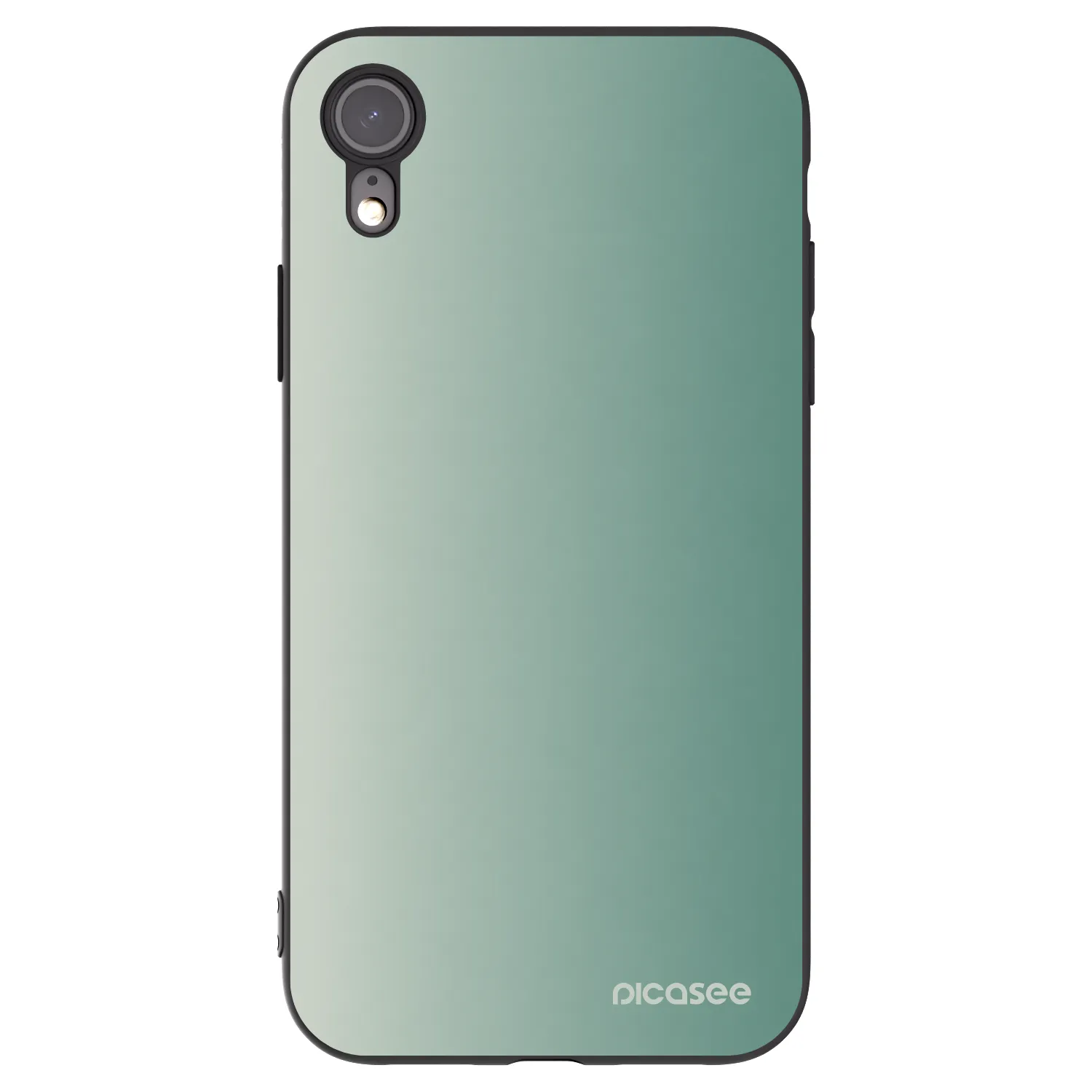 Picasee silikonový černý obal pro Apple iPhone XR - Misty Sage