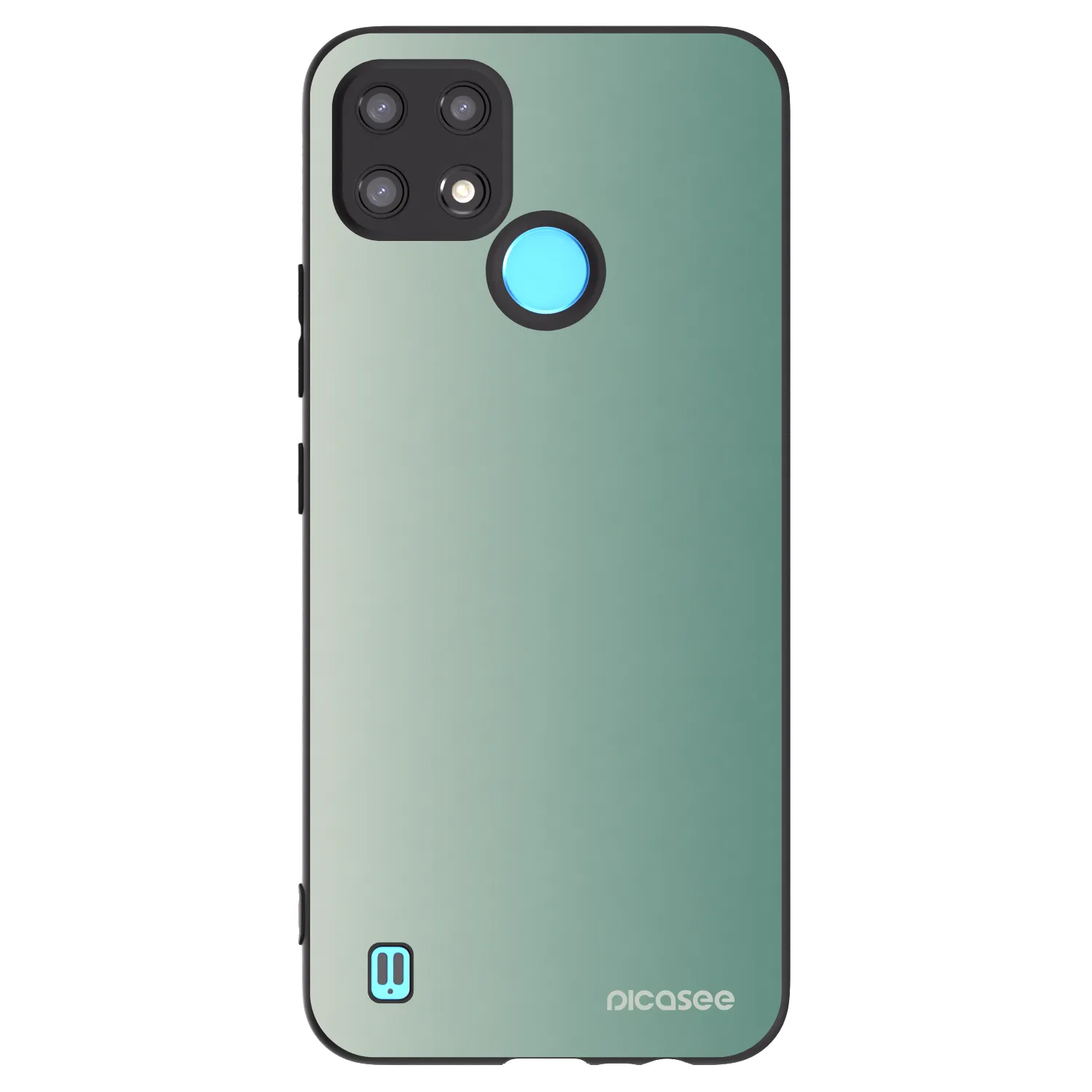 Picasee silikonový černý obal pro Realme C21 - Misty Sage