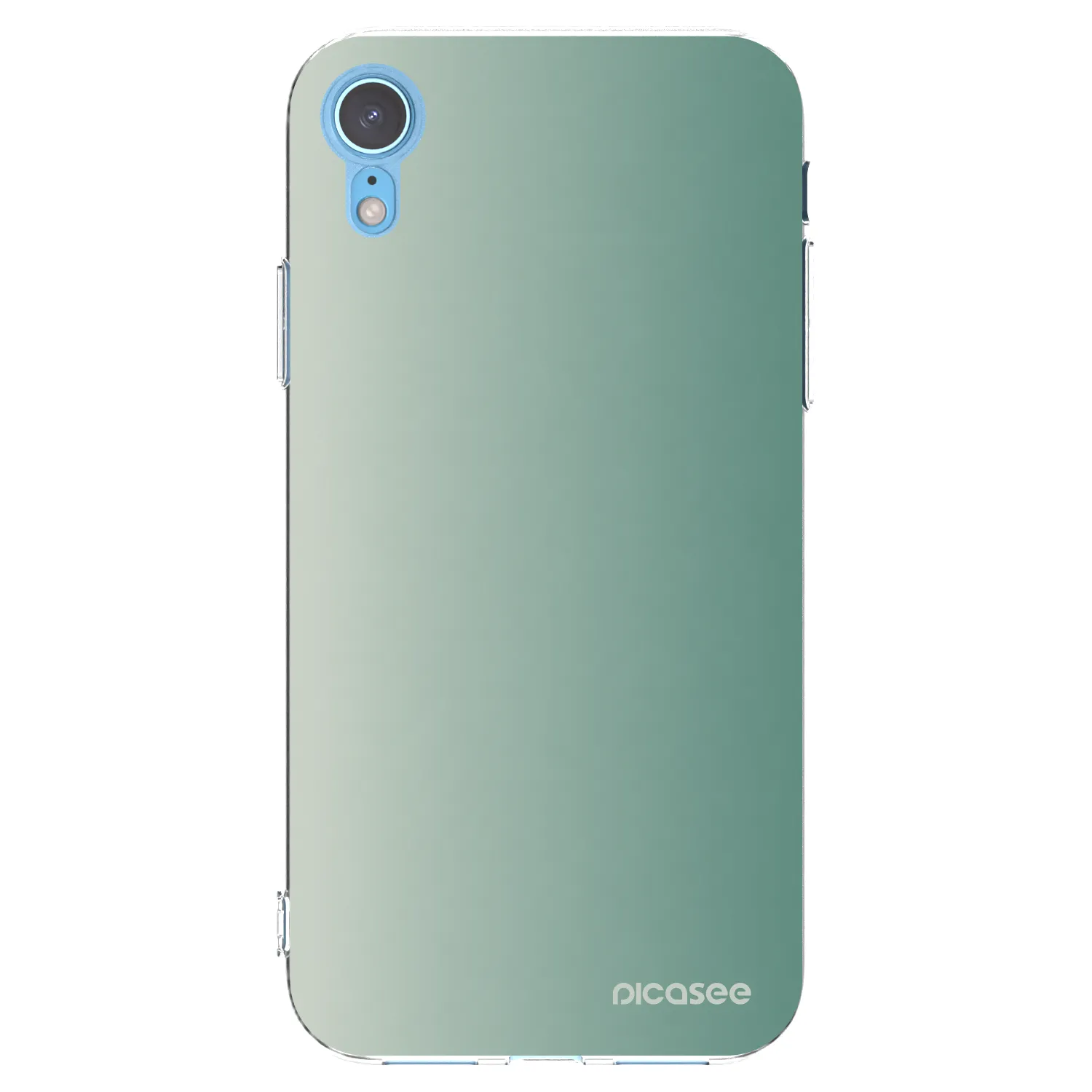 Picasee silikonový průhledný obal pro Apple iPhone XR - Misty Sage