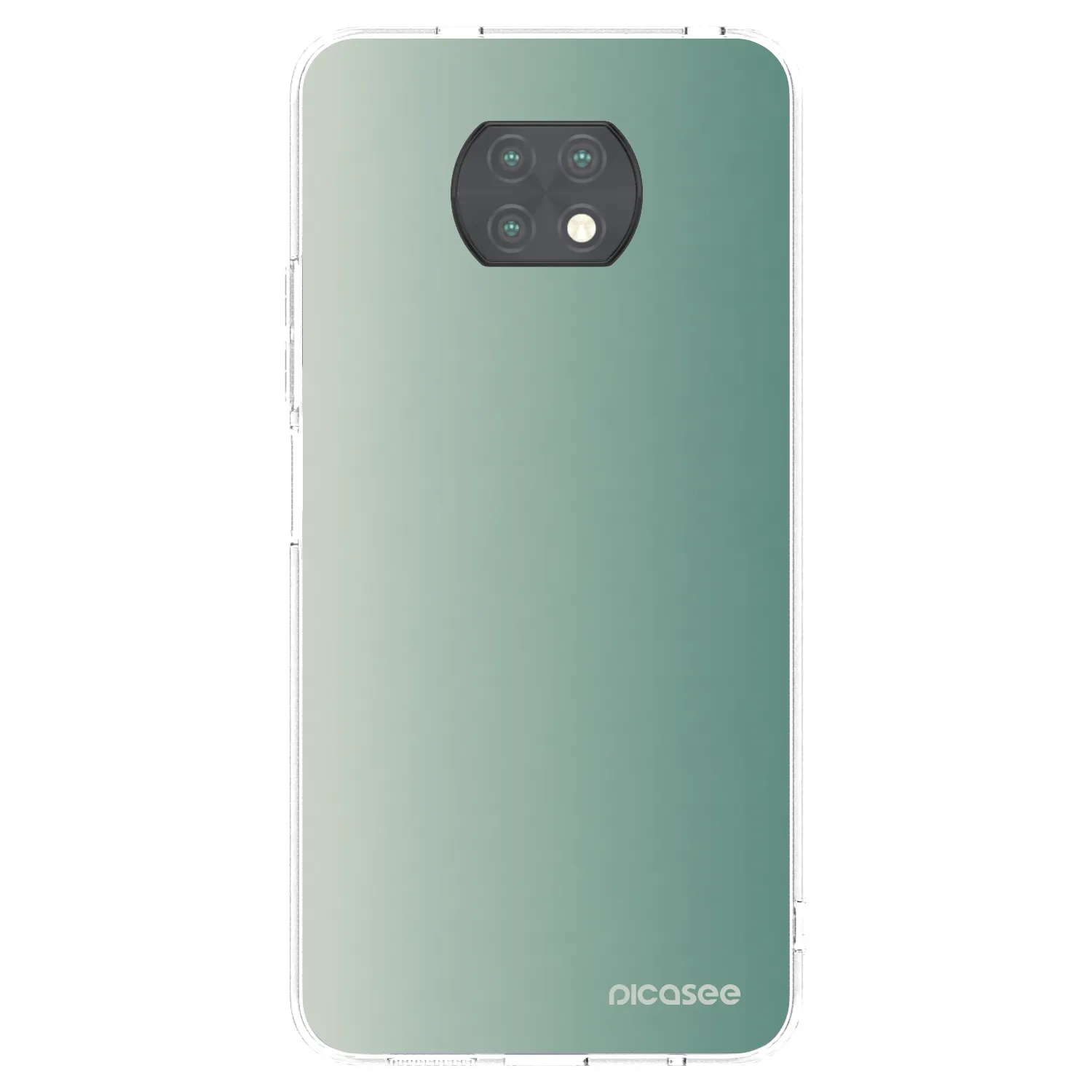Picasee silikonový průhledný obal pro Xiaomi Redmi Note 9T - Misty Sage