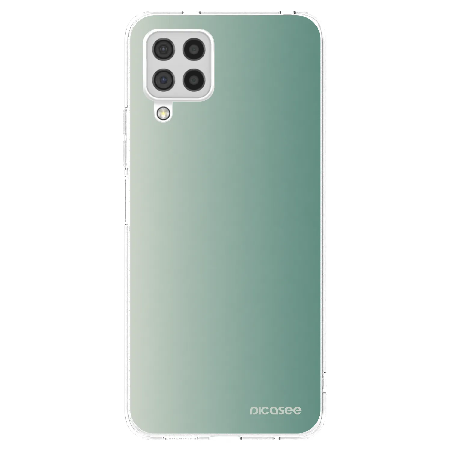 Picasee silikonový průhledný obal pro Samsung Galaxy A22 A225F 4G - Misty Sage
