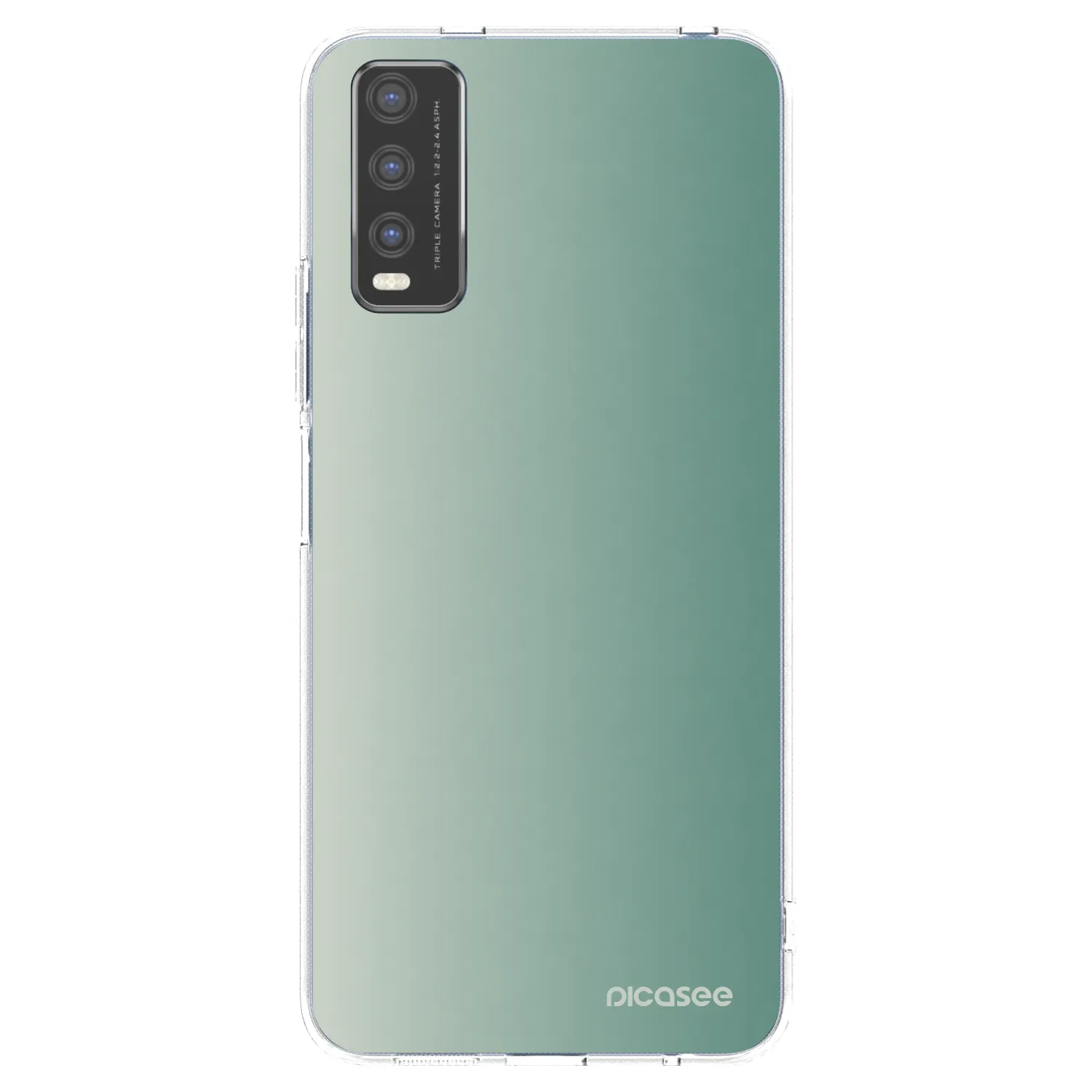 Picasee silikonový průhledný obal pro Vivo Y20s - Misty Sage
