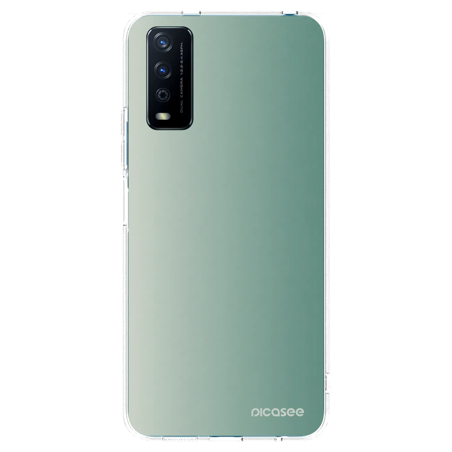 Picasee silikonový průhledný obal pro Vivo Y11s - Misty Sage