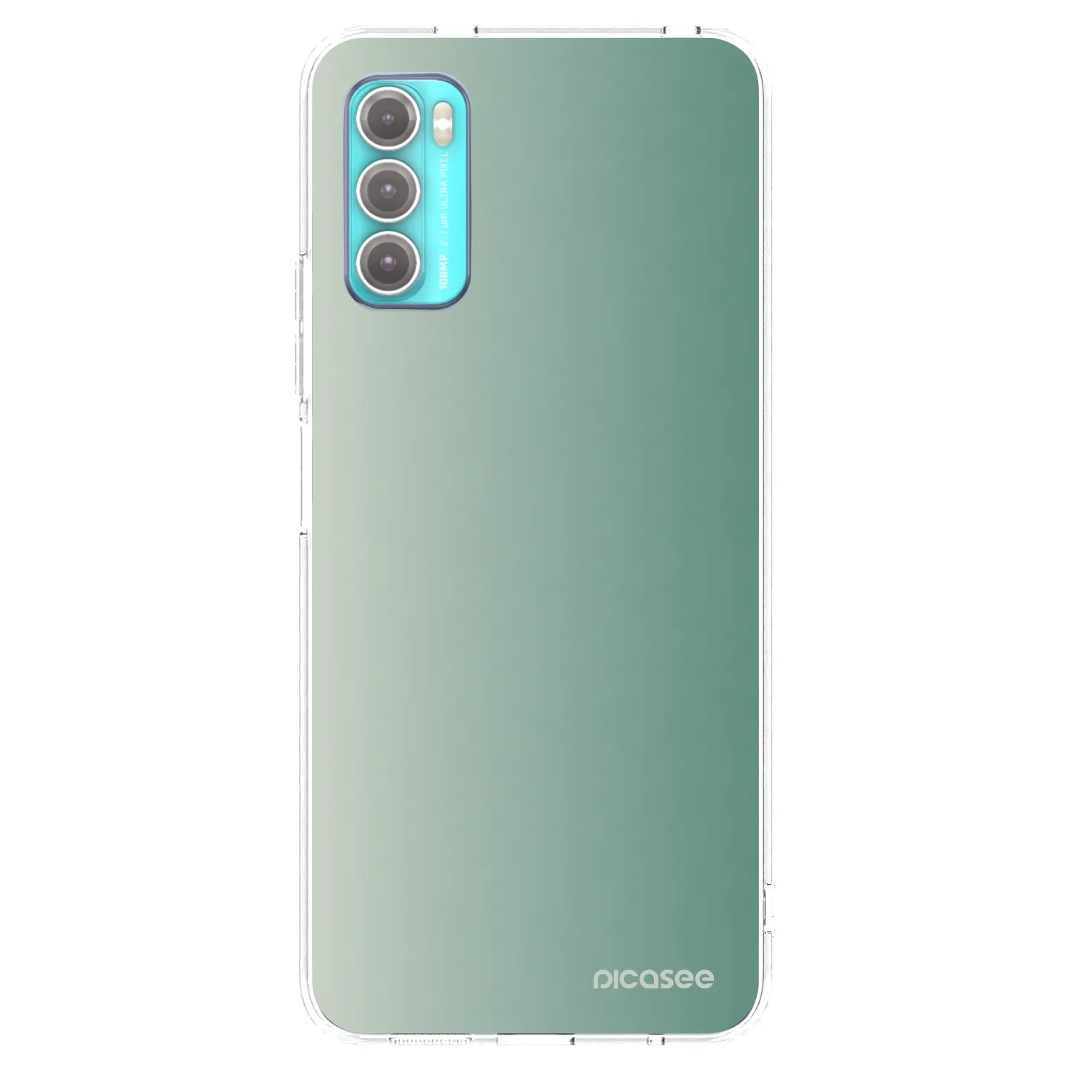 Picasee silikonový průhledný obal pro Motorola Moto G60 - Misty Sage