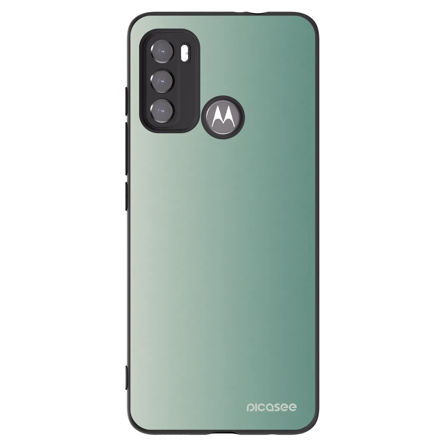 Picasee silikonový černý obal pro Motorola Moto G60 - Misty Sage