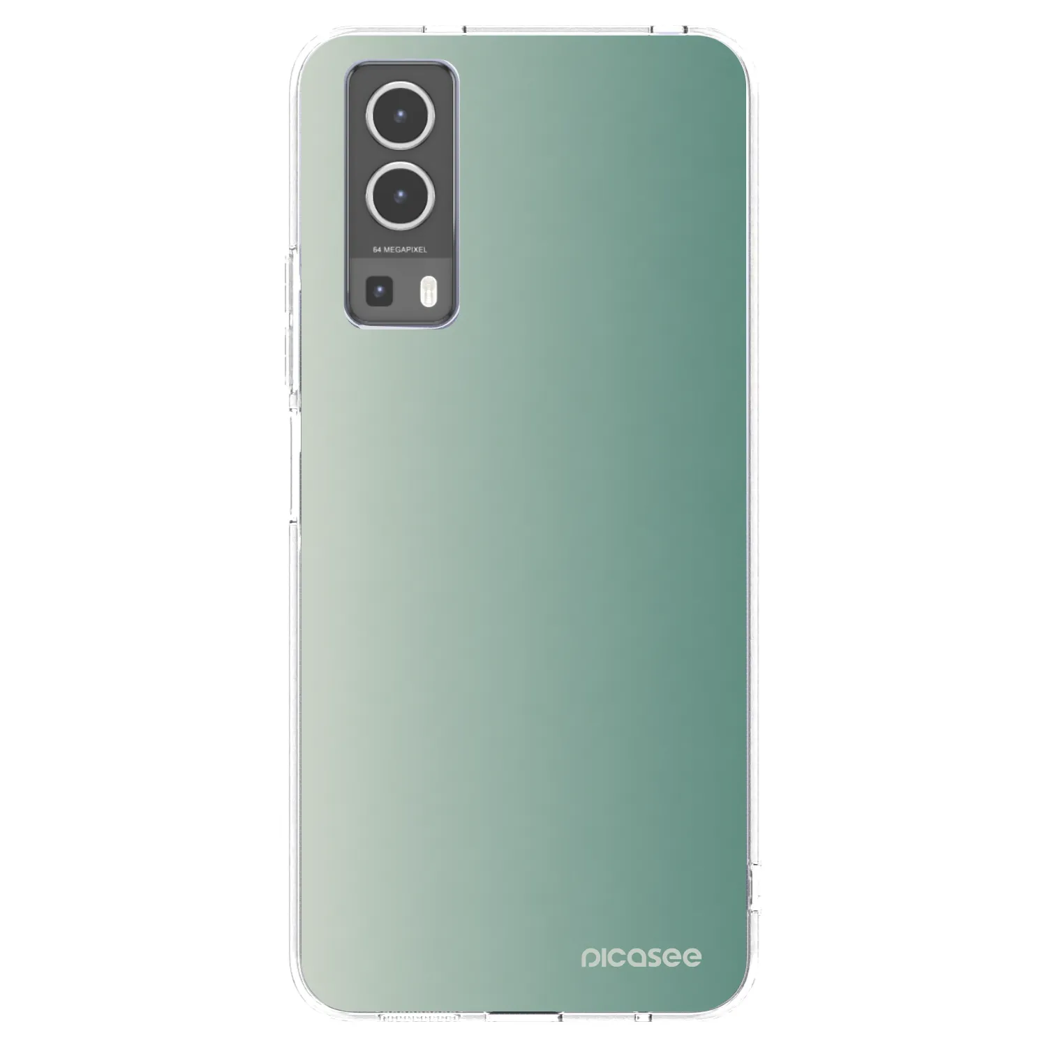 Picasee silikonový průhledný obal pro Vivo Y72 5G - Misty Sage